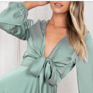 Silk Sage Formal Dress